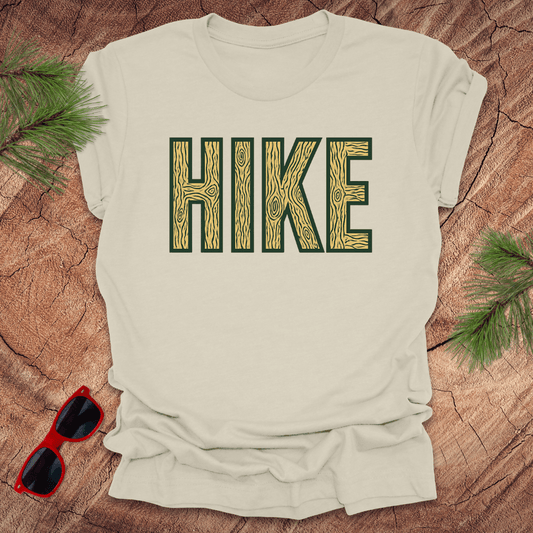 Hike Woodgrain Tee - Wandering Owl Adventure Gear
