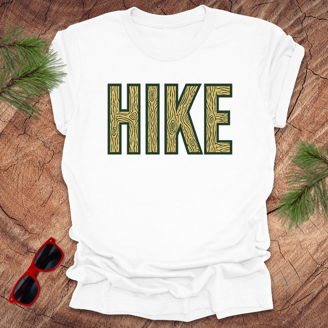 Hike Woodgrain Tee - Wandering Owl Adventure Gear