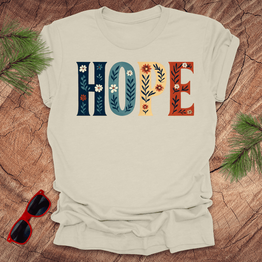Hope Flower Tee - Wandering Owl Adventure Gear