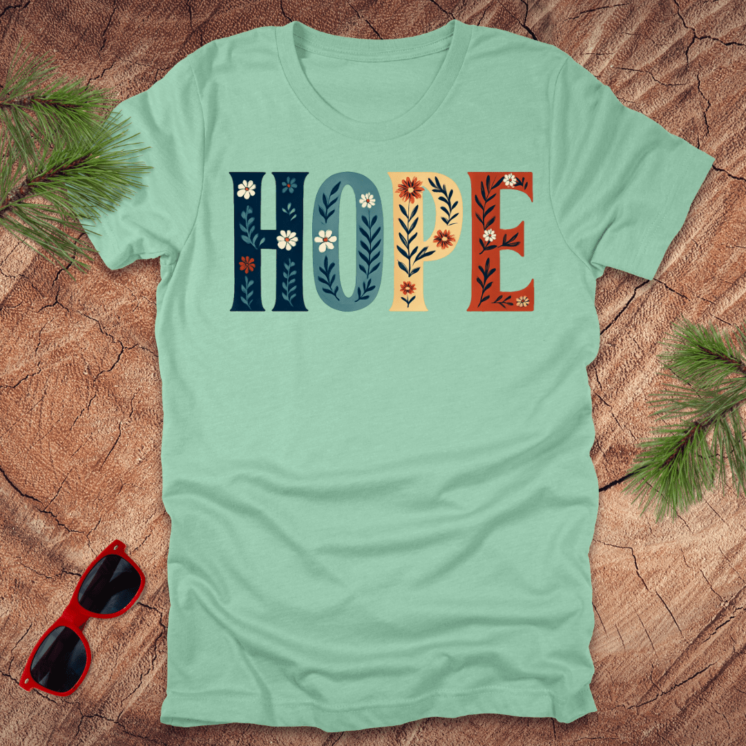 Hope Flower Tee - Wandering Owl Adventure Gear