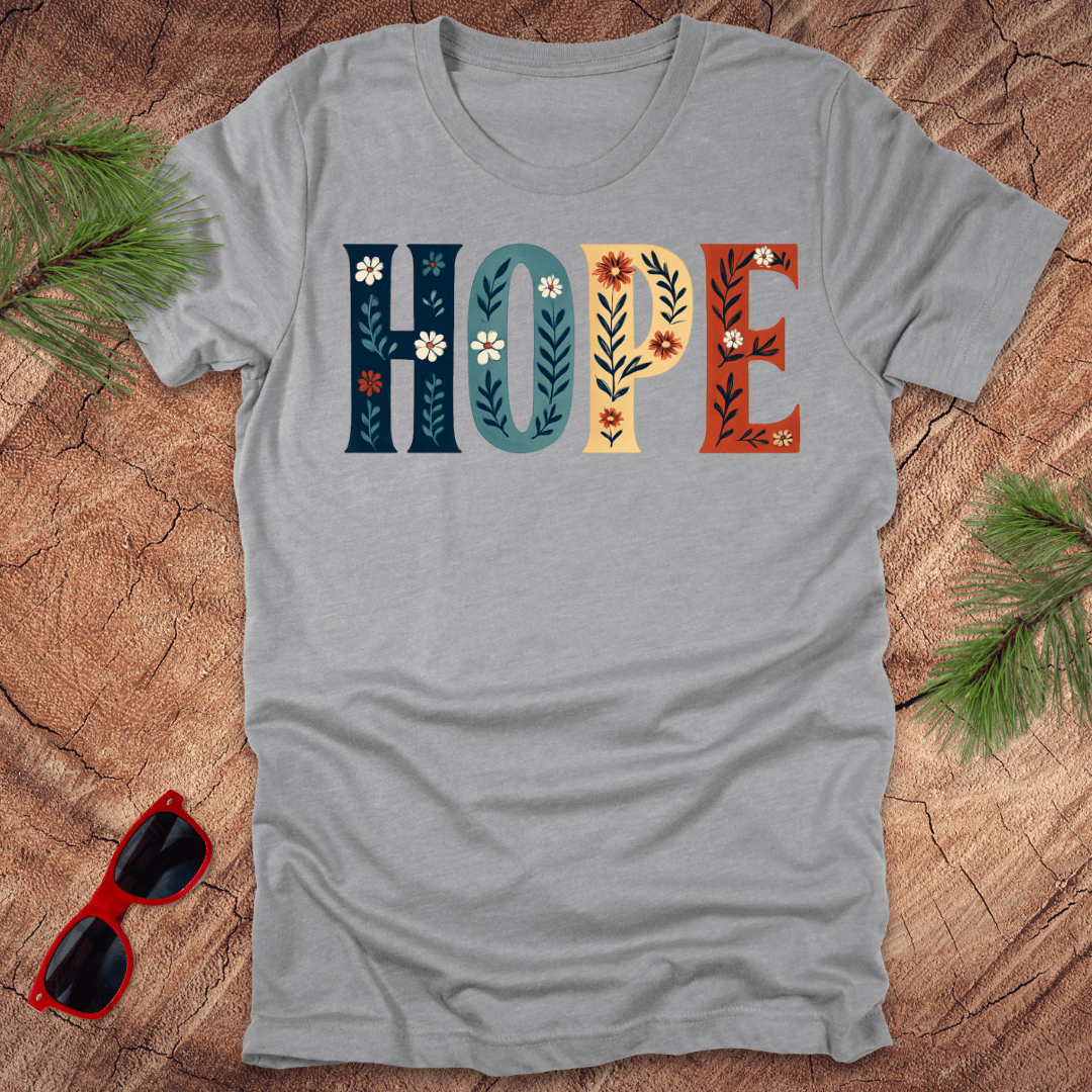 Hope Flower Tee - Wandering Owl Adventure Gear
