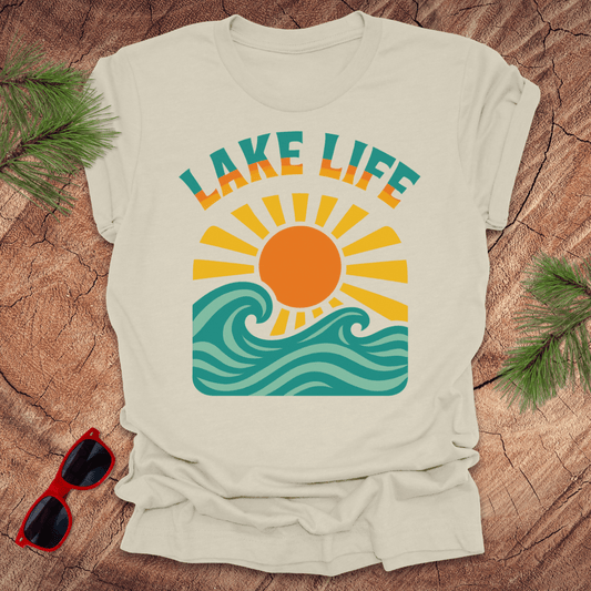 Lake Life Sunset Tee - Wandering Owl Adventure Gear