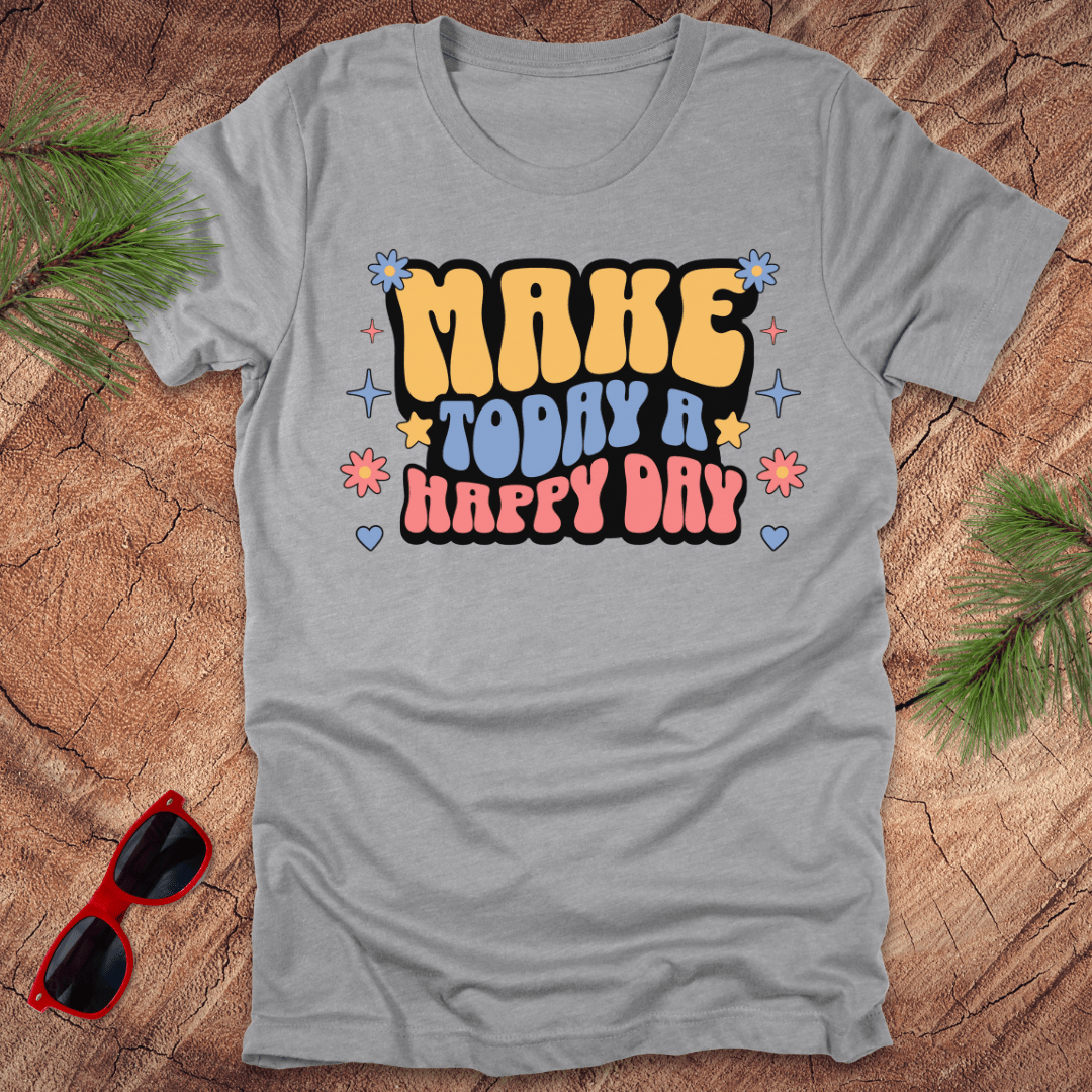 Make Today Happy Tee - Wandering Owl Adventure Gear