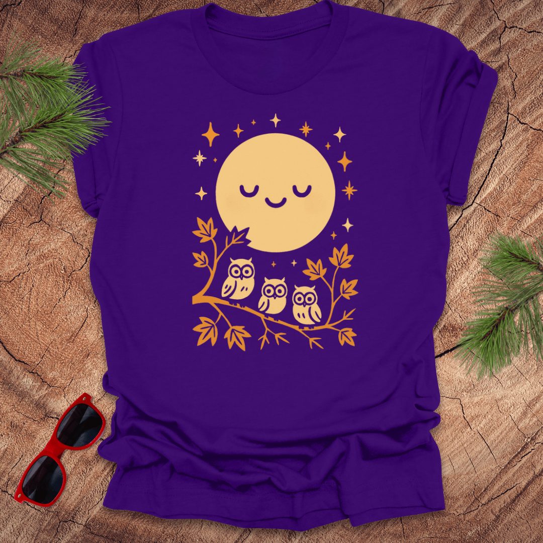 Moonlight Owls Tee - Wandering Owl Adventure Gear