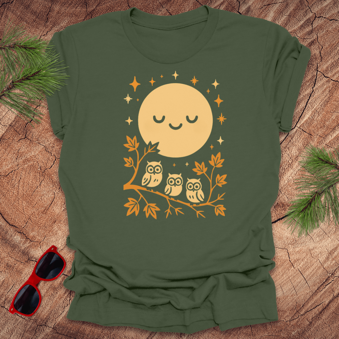 Moonlight Owls Tee - Wandering Owl Adventure Gear