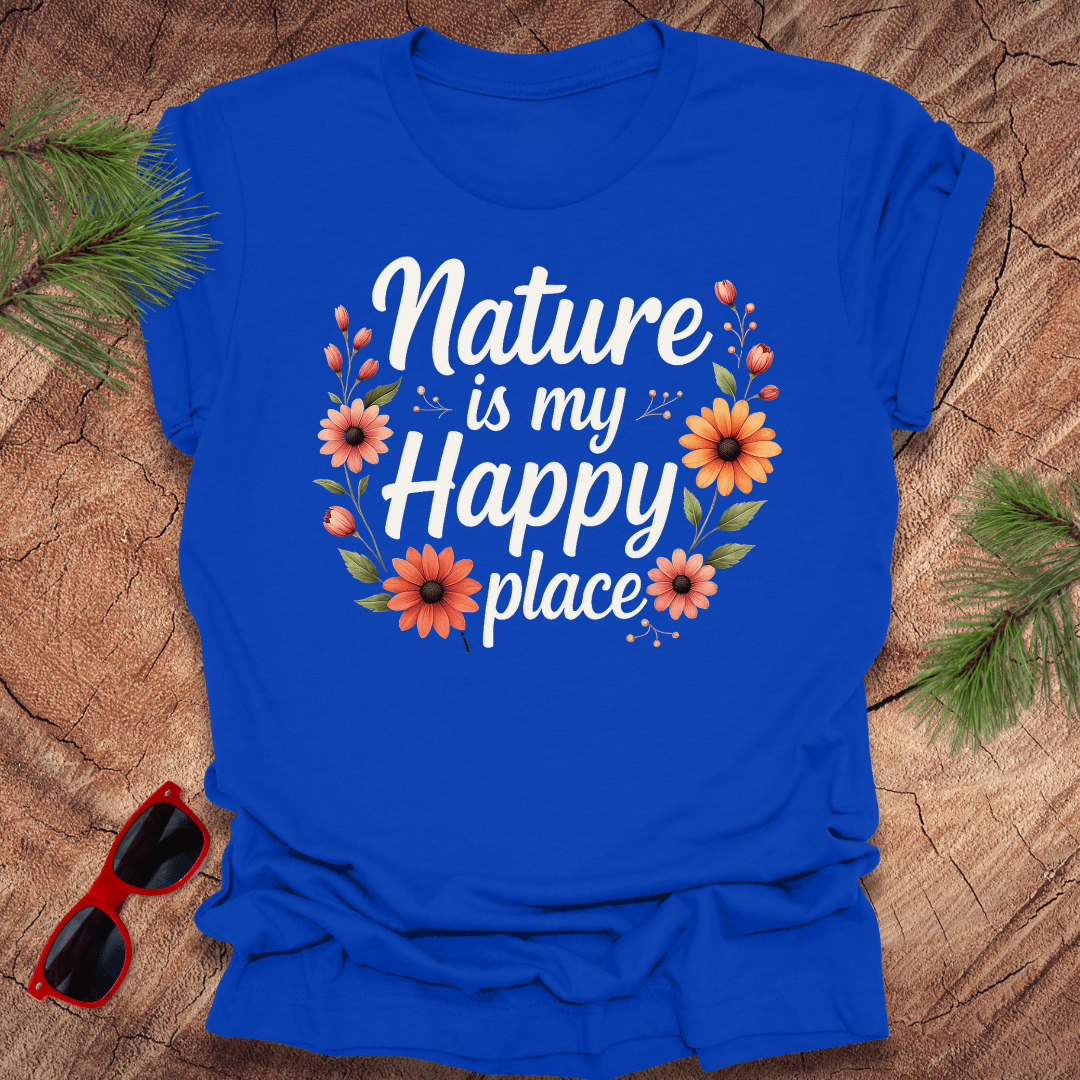 Nature Happy Place Tee - Wandering Owl Adventure Gear