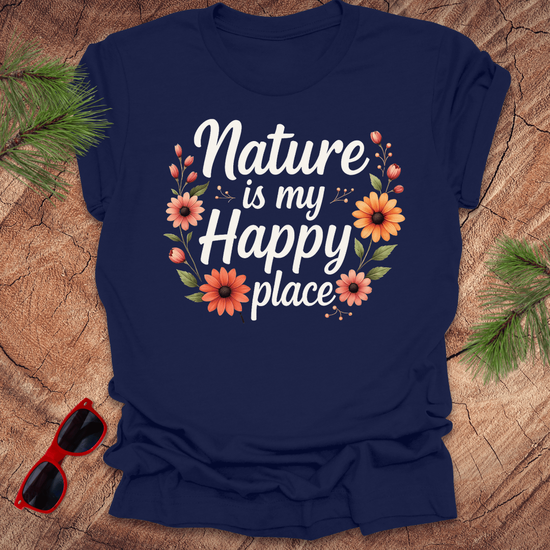 Nature Happy Place Tee - Wandering Owl Adventure Gear