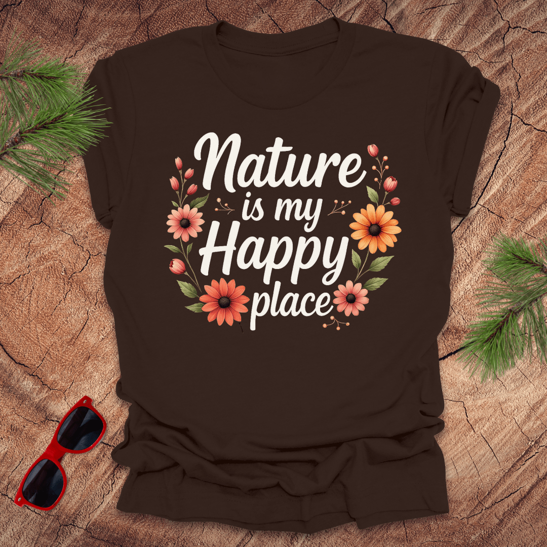 Nature Happy Place Tee - Wandering Owl Adventure Gear