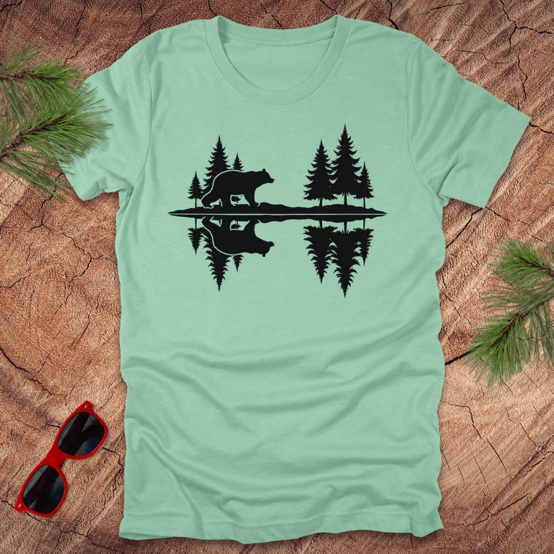 Nature Reflection Bear Tee - Wandering Owl Adventure Gear