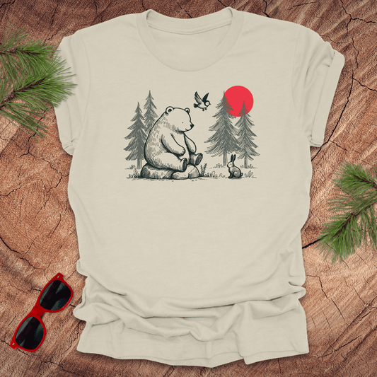 Nature Talks Bear Tee - Wandering Owl Adventure Gear