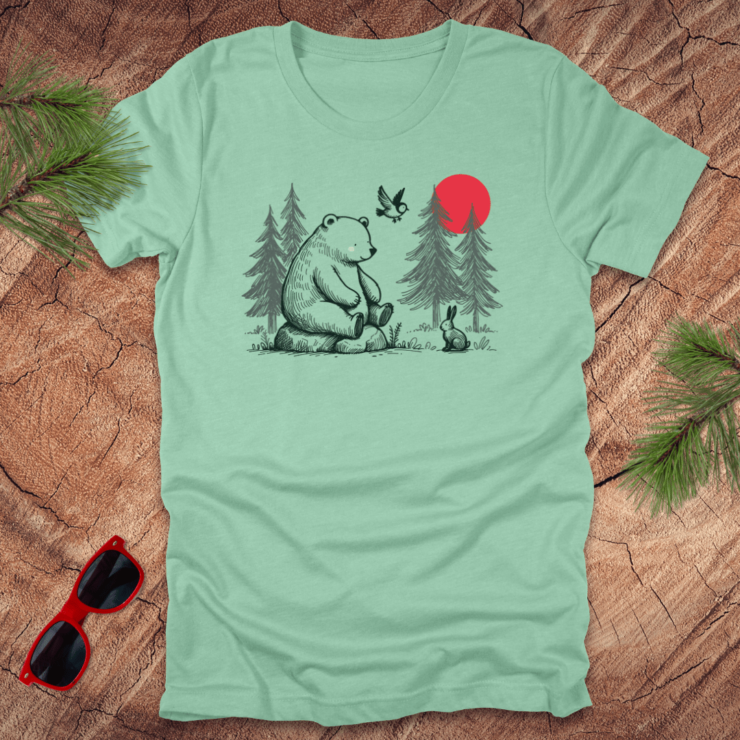 Nature Talks Bear Tee - Wandering Owl Adventure Gear