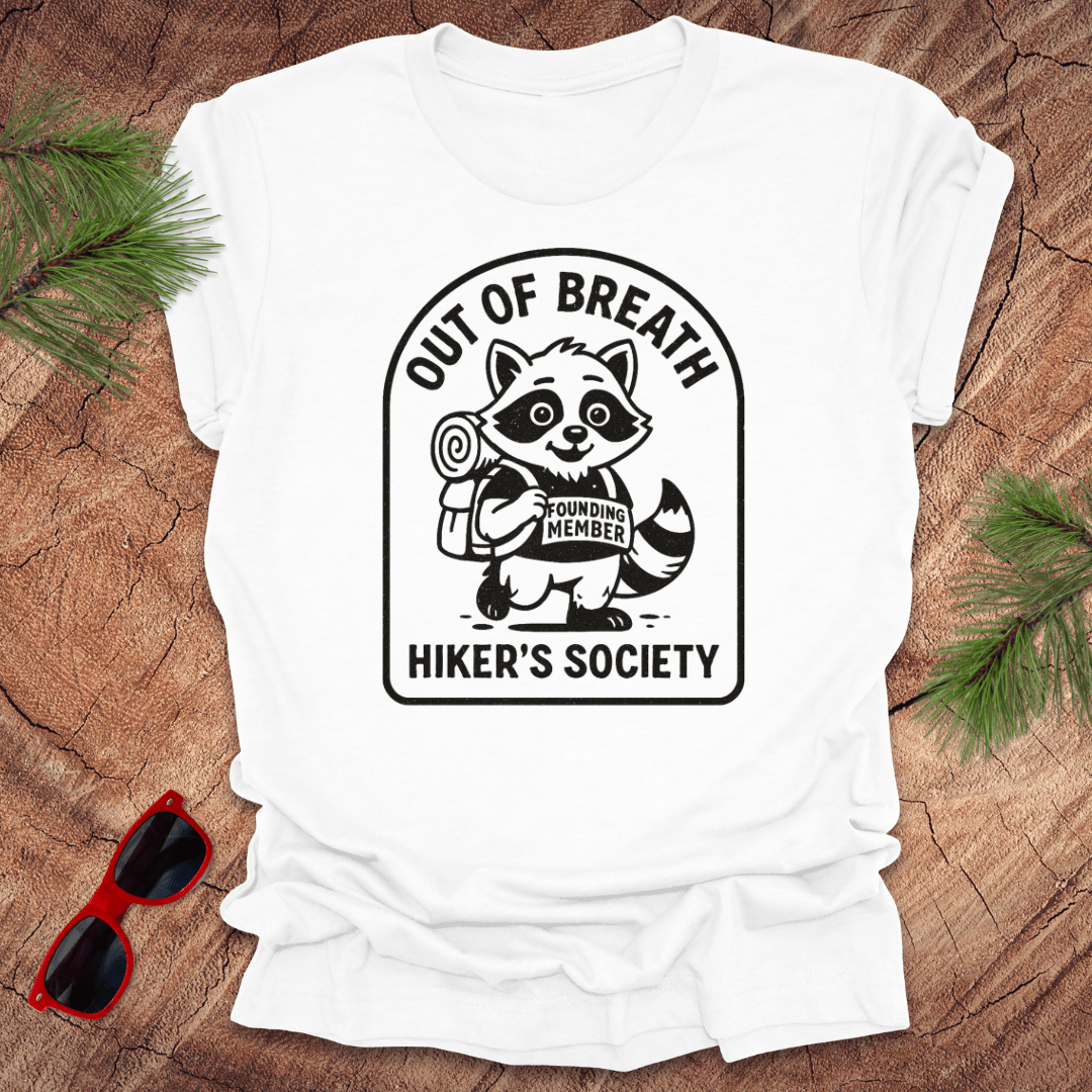 Out of Breath Hiker's Society Tee - Wandering Owl Adventure Gear