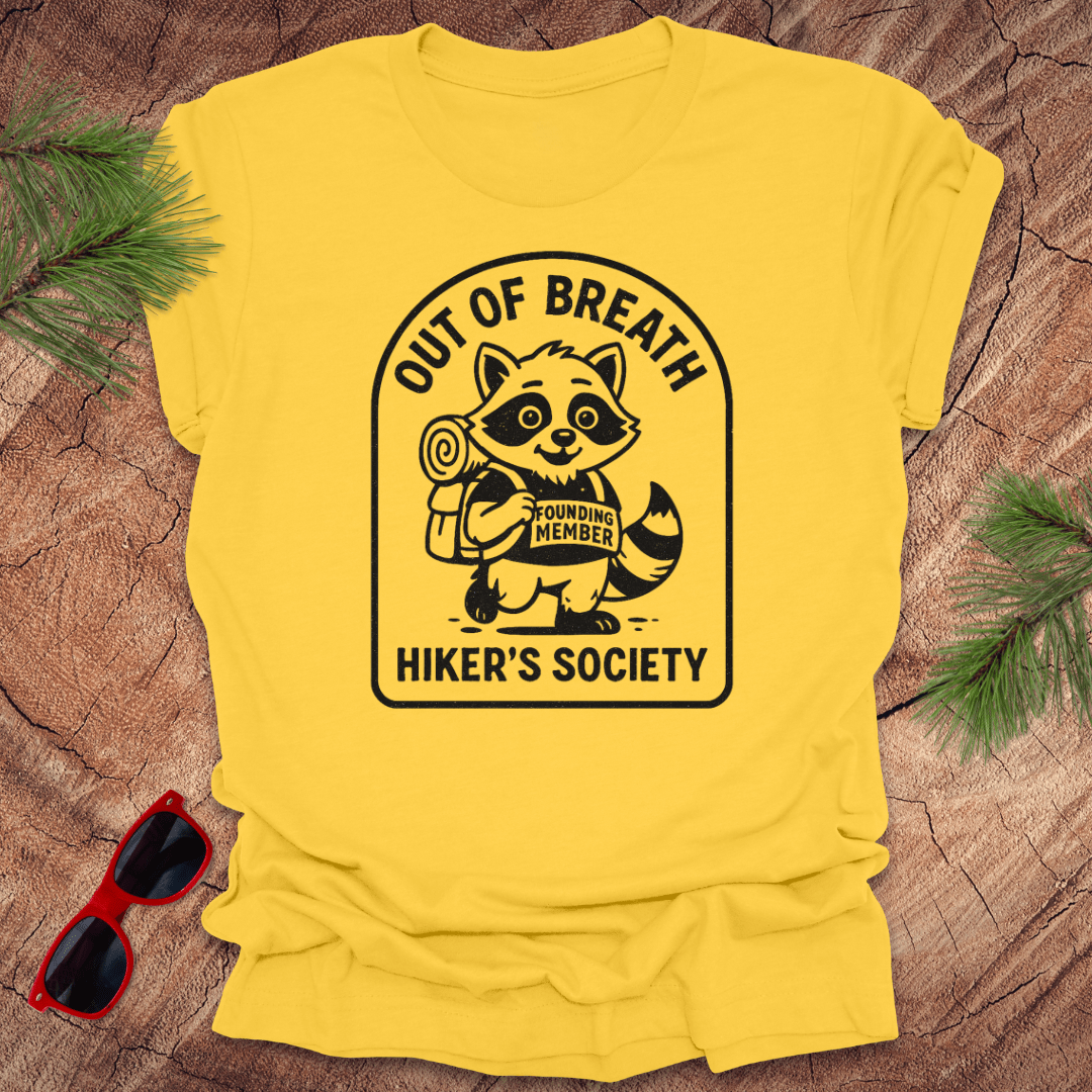 Out of Breath Hiker's Society Tee - Wandering Owl Adventure Gear