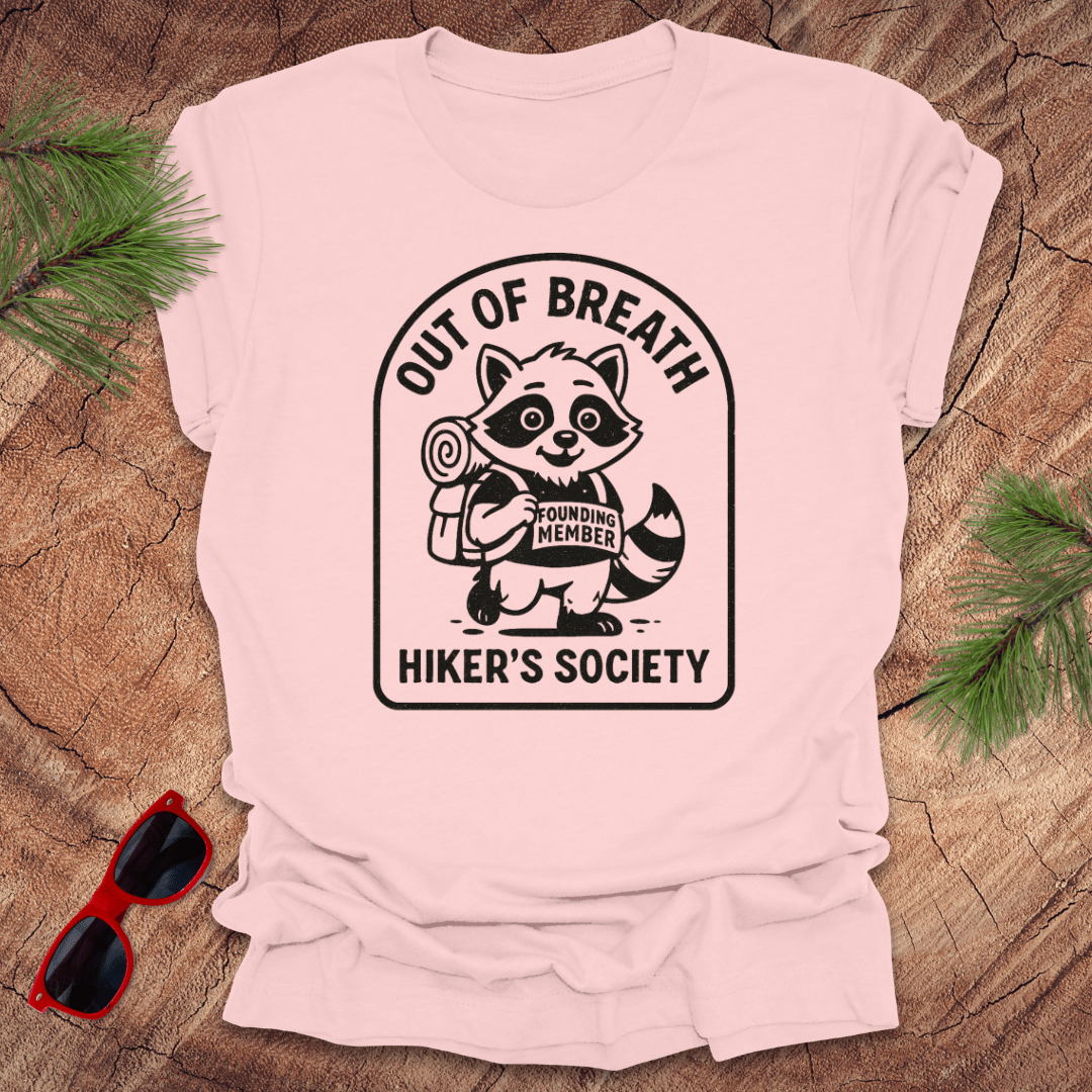 Out of Breath Hiker's Society Tee - Wandering Owl Adventure Gear