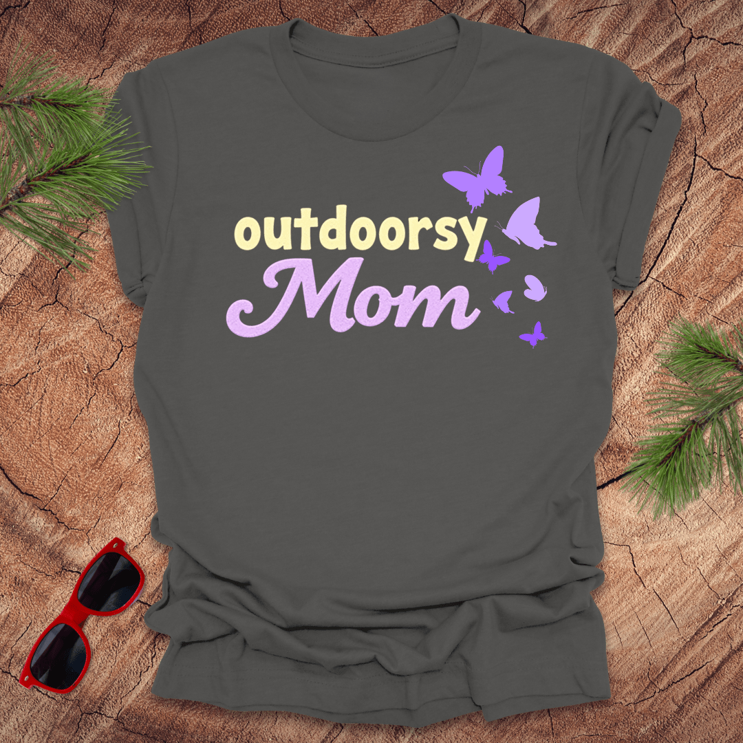 Outdoorsy Mom Butterfly Tee - Wandering Owl Adventure Gear