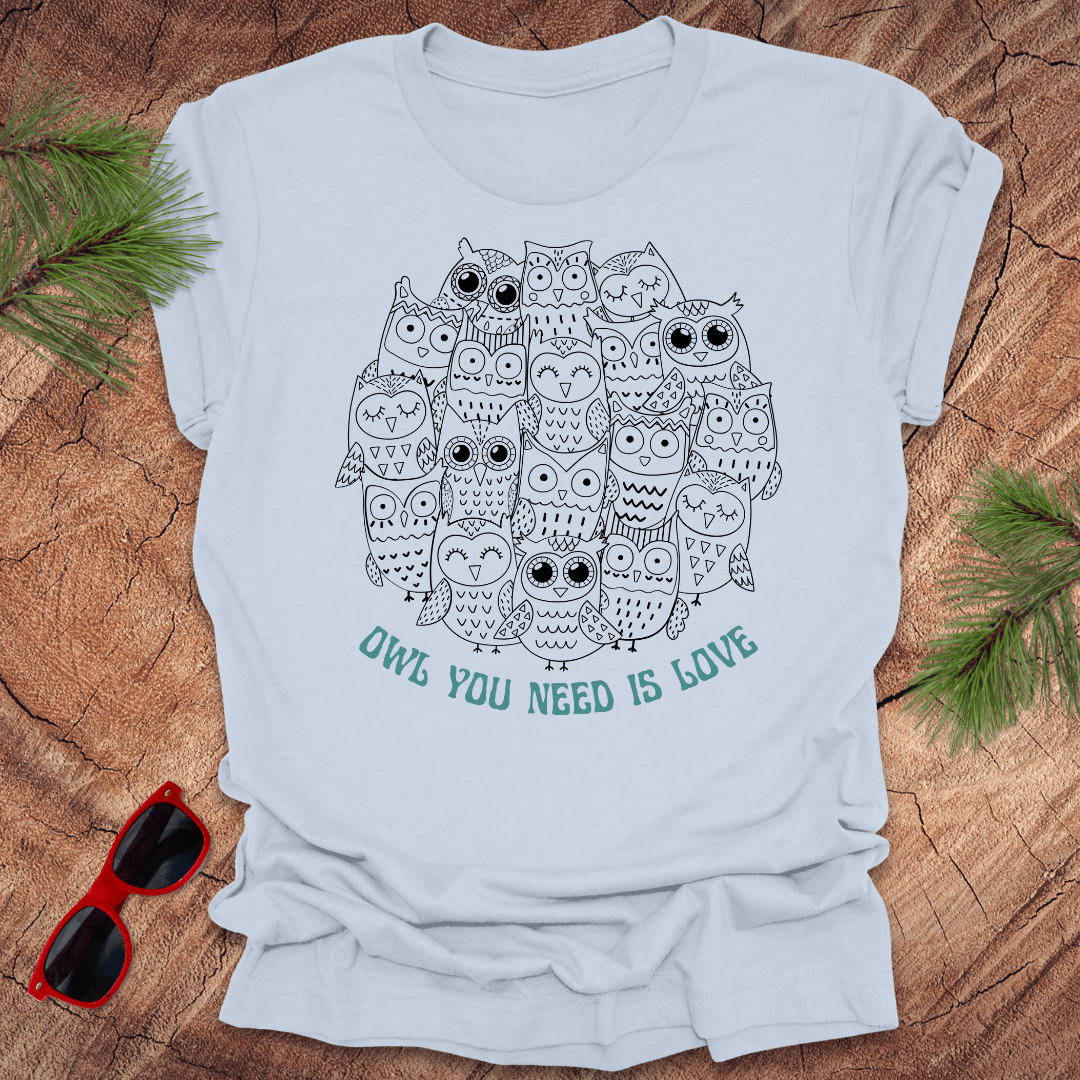 Owl You Need is Love Tee - Wandering Owl Adventure Gear