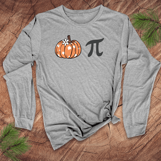 Pumpkin Pi Long - Sleeve Tee - Wandering Owl Adventure Gear