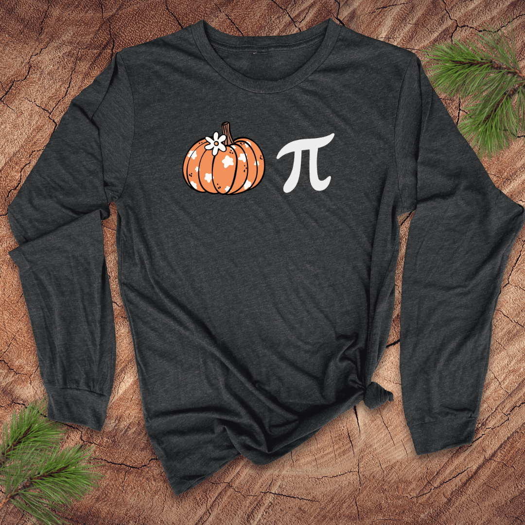 Pumpkin Pi Long - Sleeve Tee - Wandering Owl Adventure Gear