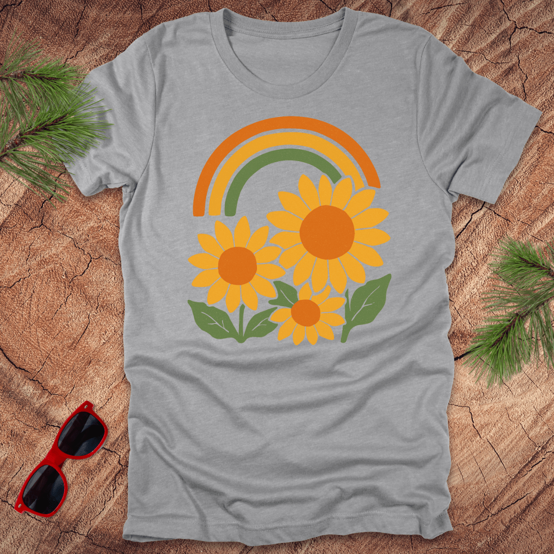 Rainbows and Sunflowers Tee - Wandering Owl Adventure Gear