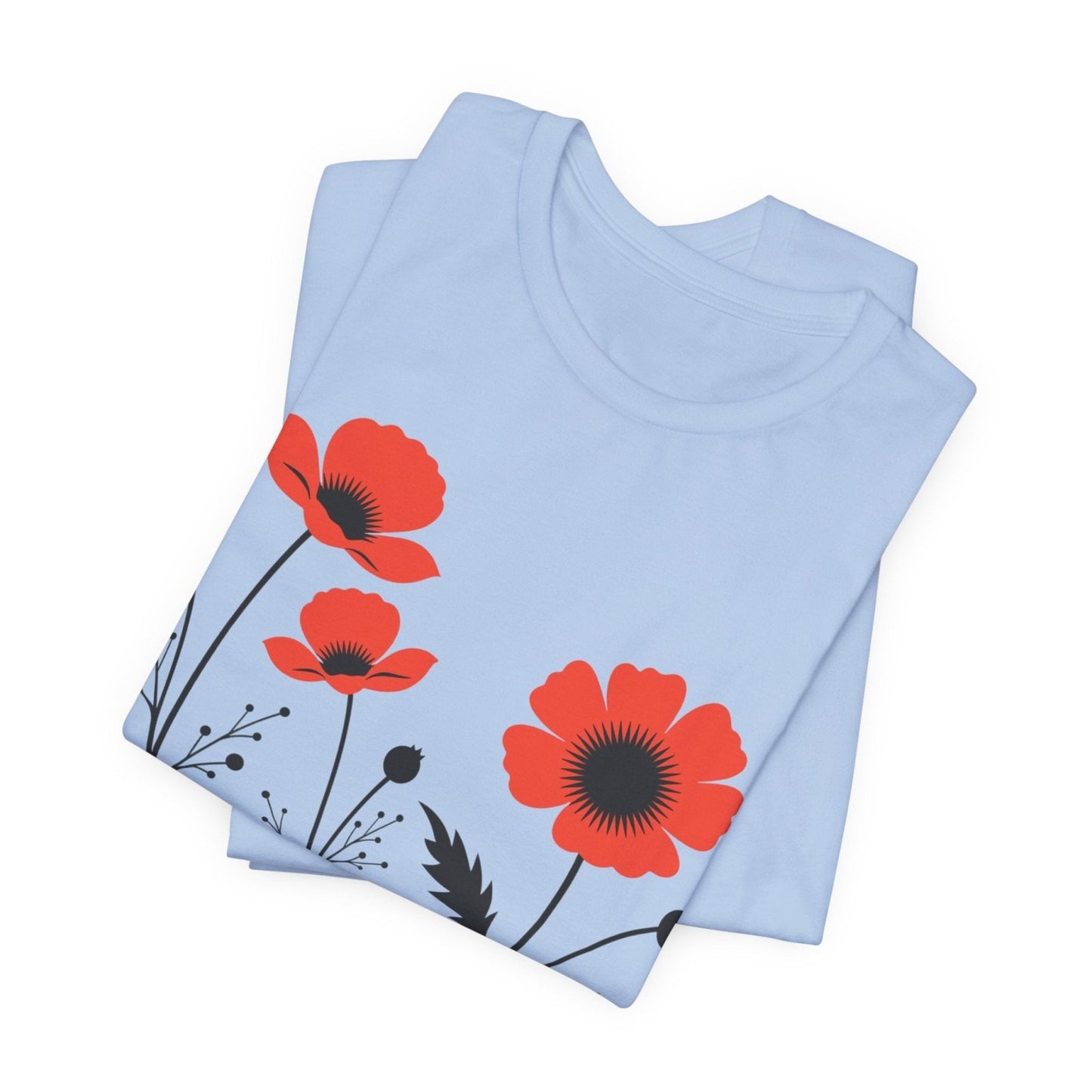 Red Poppies Tee - Wandering Owl Adventure Gear