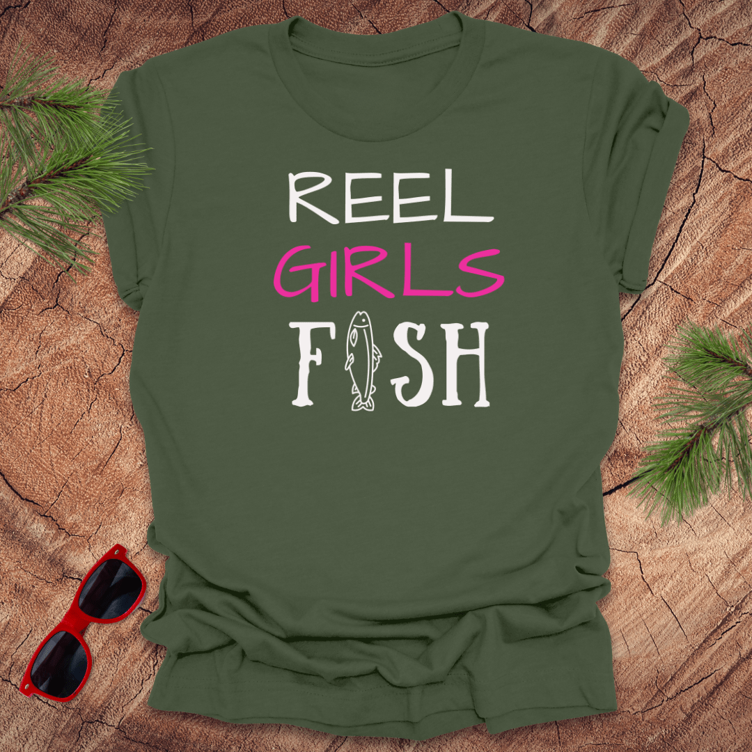 Reel Girls Fish Tee - Wandering Owl Adventure Gear