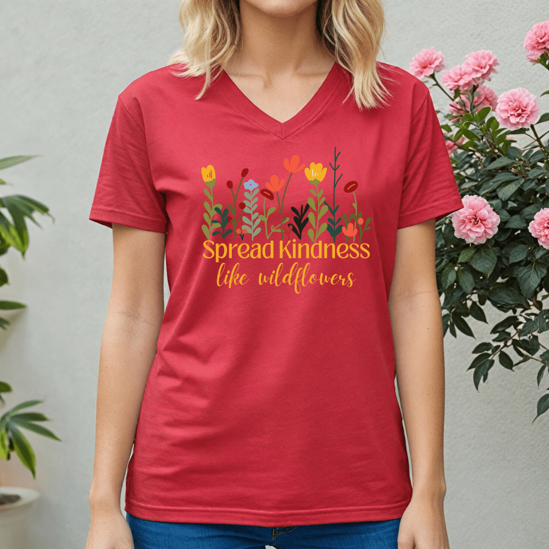 Spread Kindness V - Neck Tee - Wandering Owl Adventure Gear