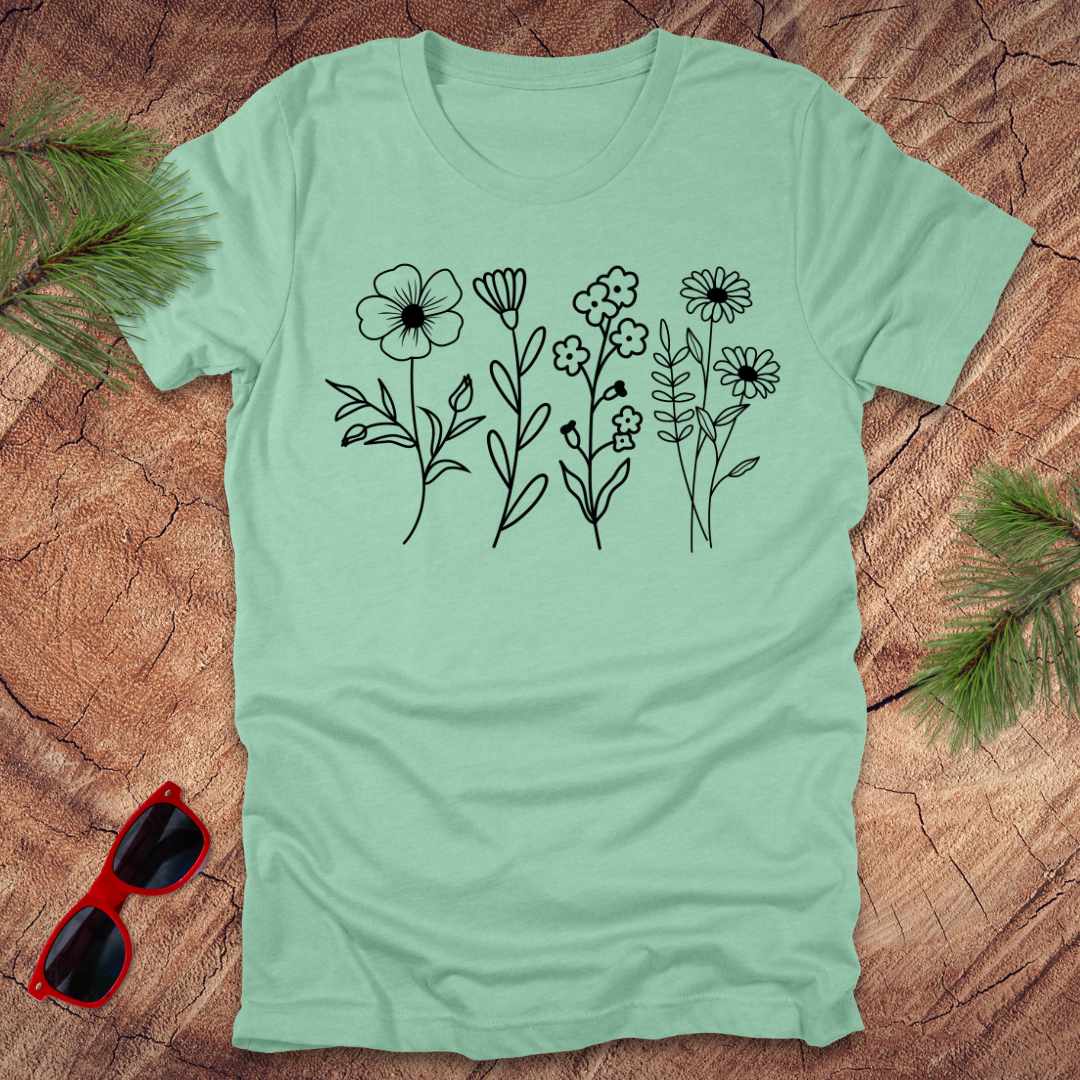 Standing Flowers Tee