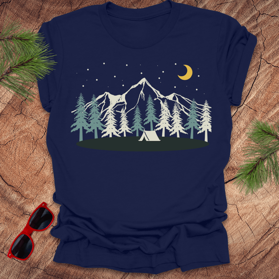 Starry Night Camping Tee - Wandering Owl Adventure Gear