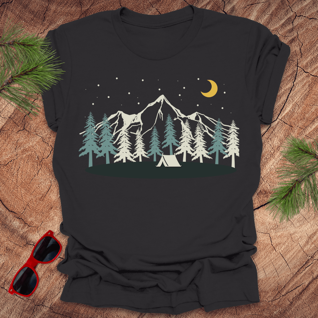 Starry Night Camping Tee - Wandering Owl Adventure Gear