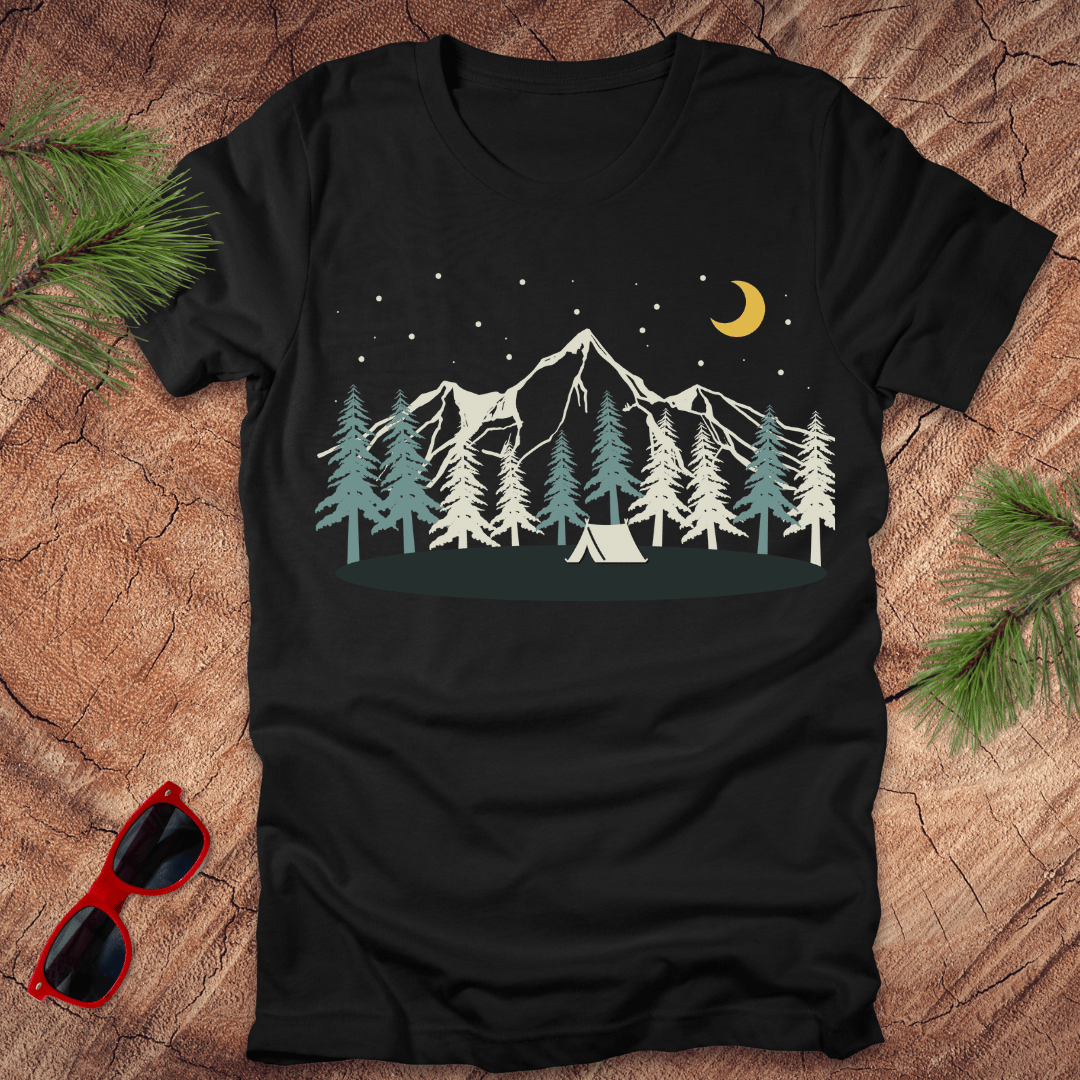 Starry Night Camping Tee - Wandering Owl Adventure Gear