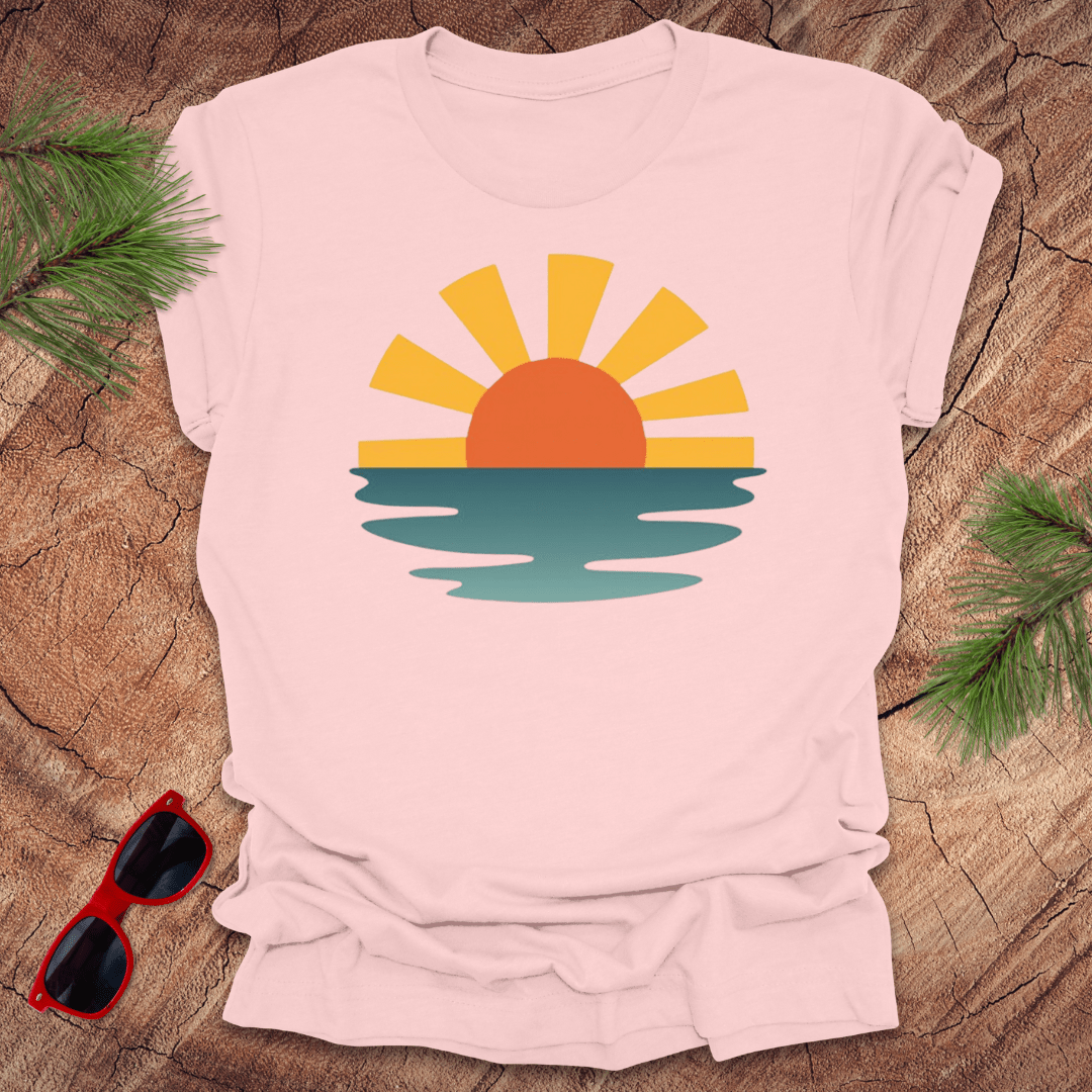 Sunset Waves Unisex Tee - Wandering Owl Adventure Gear