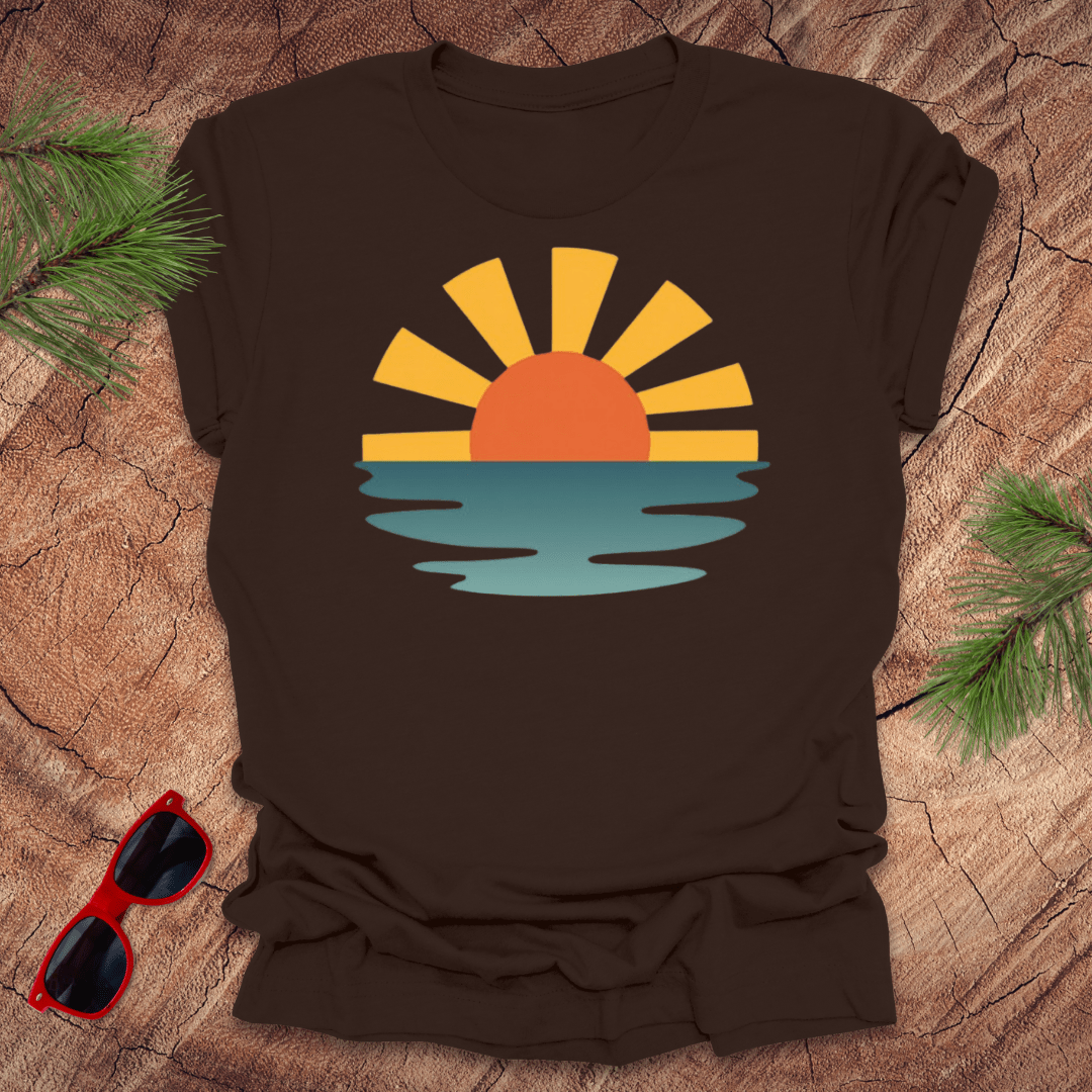 Sunset Waves Unisex Tee - Wandering Owl Adventure Gear