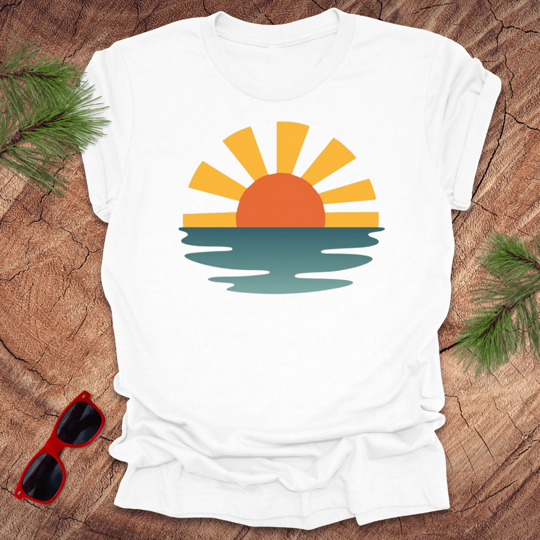 Sunset Waves Unisex Tee - Wandering Owl Adventure Gear