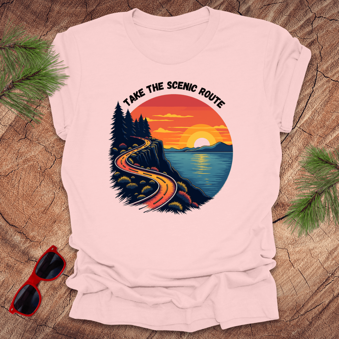 Take the Scenic Route Tee - Wandering Owl Adventure Gear