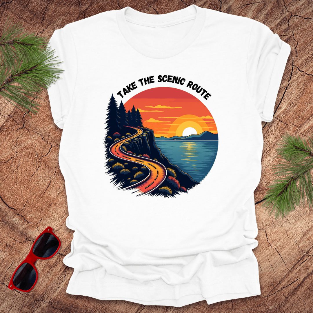 Take the Scenic Route Tee - Wandering Owl Adventure Gear