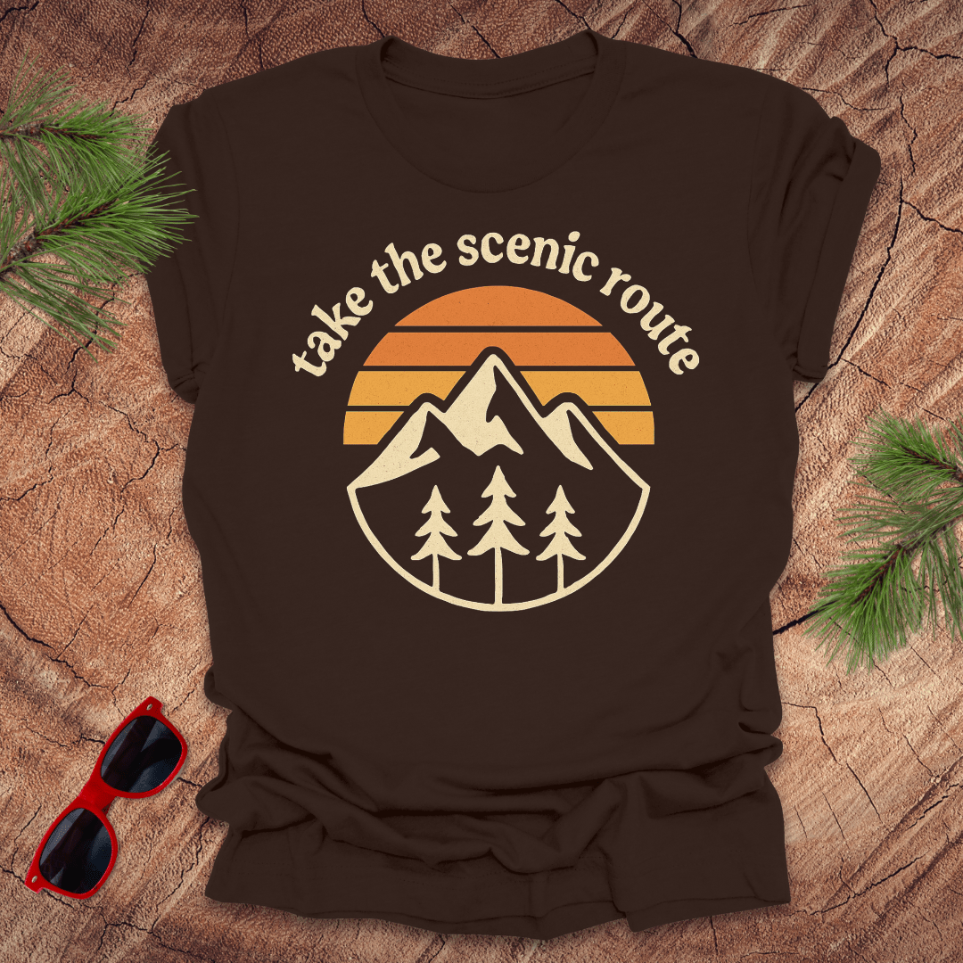 Take the Scenic Route Tee - Wandering Owl Adventure Gear