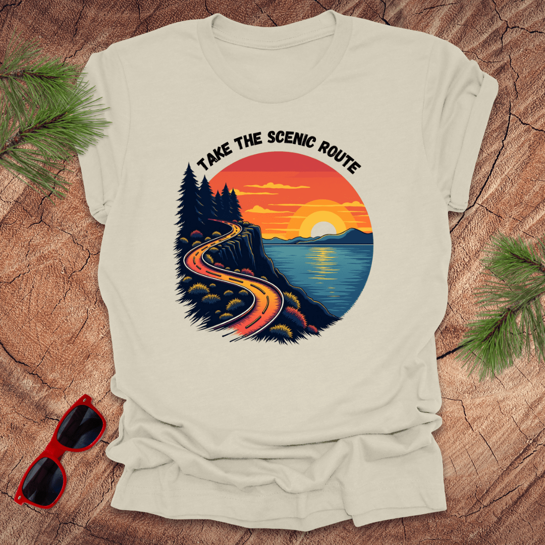 Take the Scenic Route Tee - Wandering Owl Adventure Gear