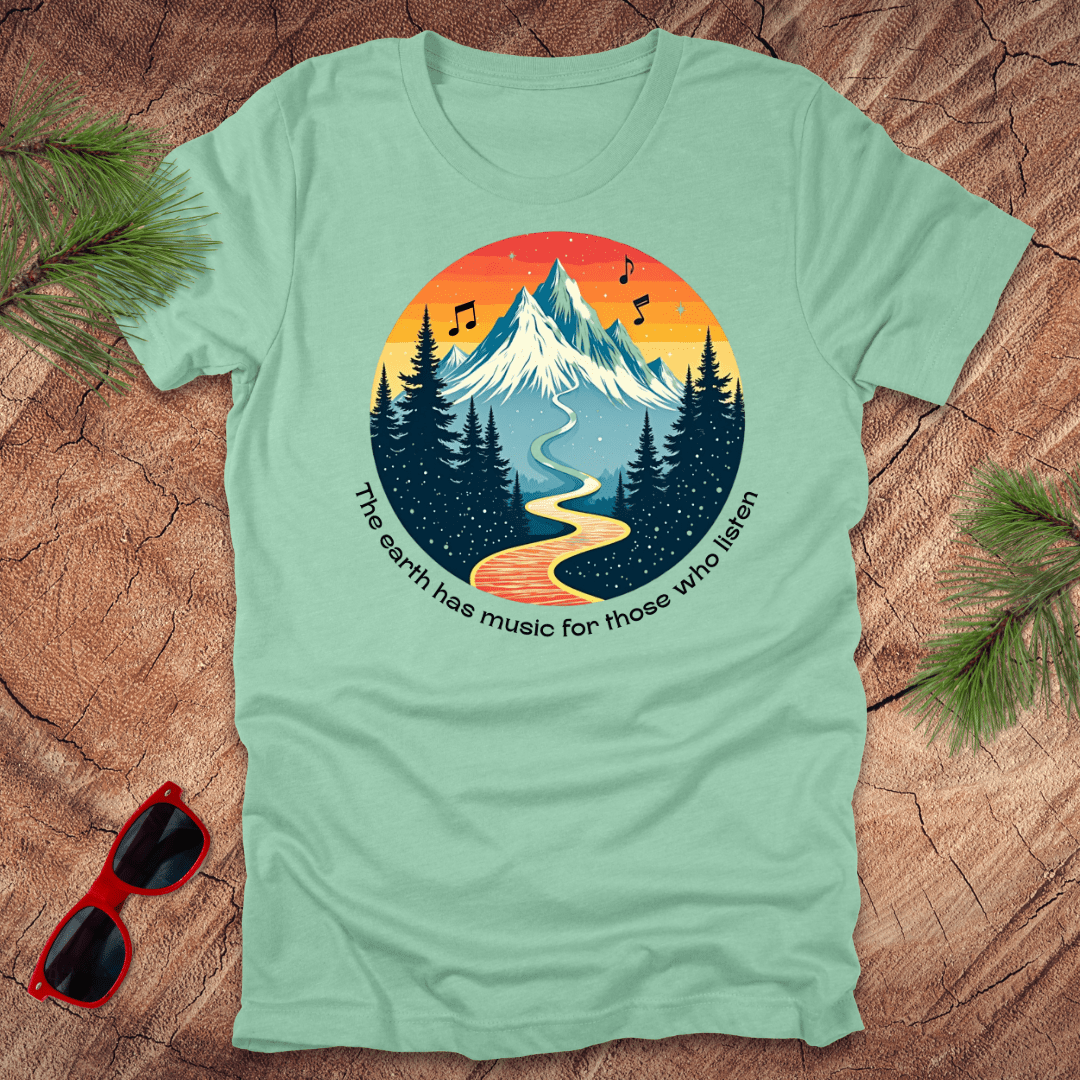 The Earth Has Music Tee - Wandering Owl Adventure Gear
