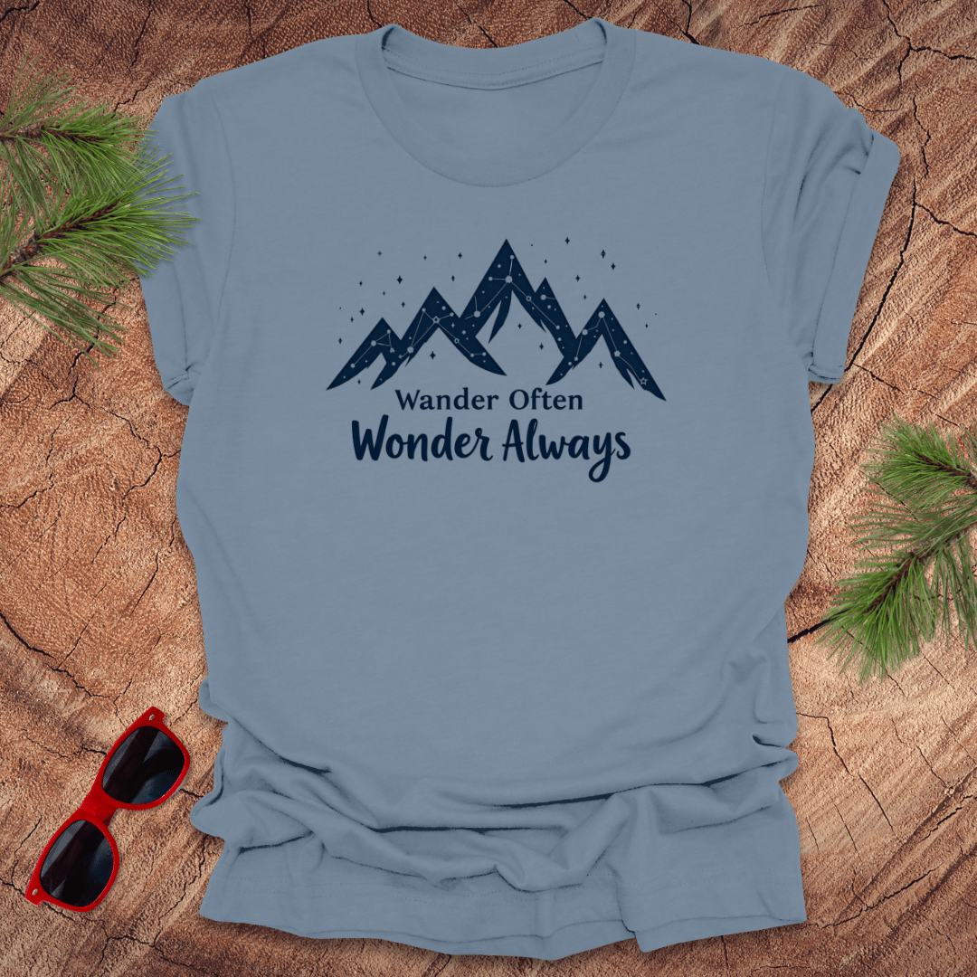 Wander Often, Wonder Always Tee - Wandering Owl Adventure Gear