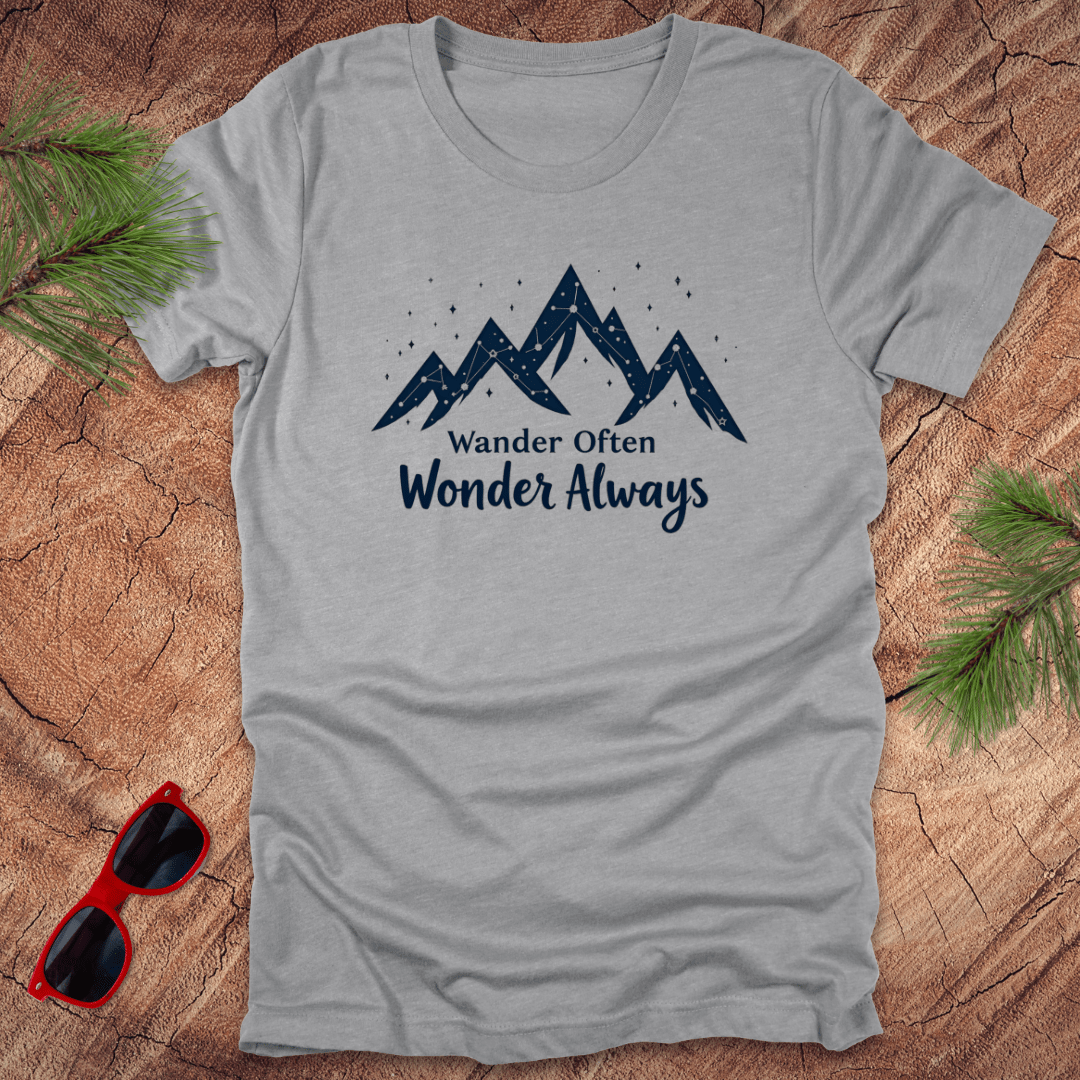 Wander Often, Wonder Always Tee - Wandering Owl Adventure Gear