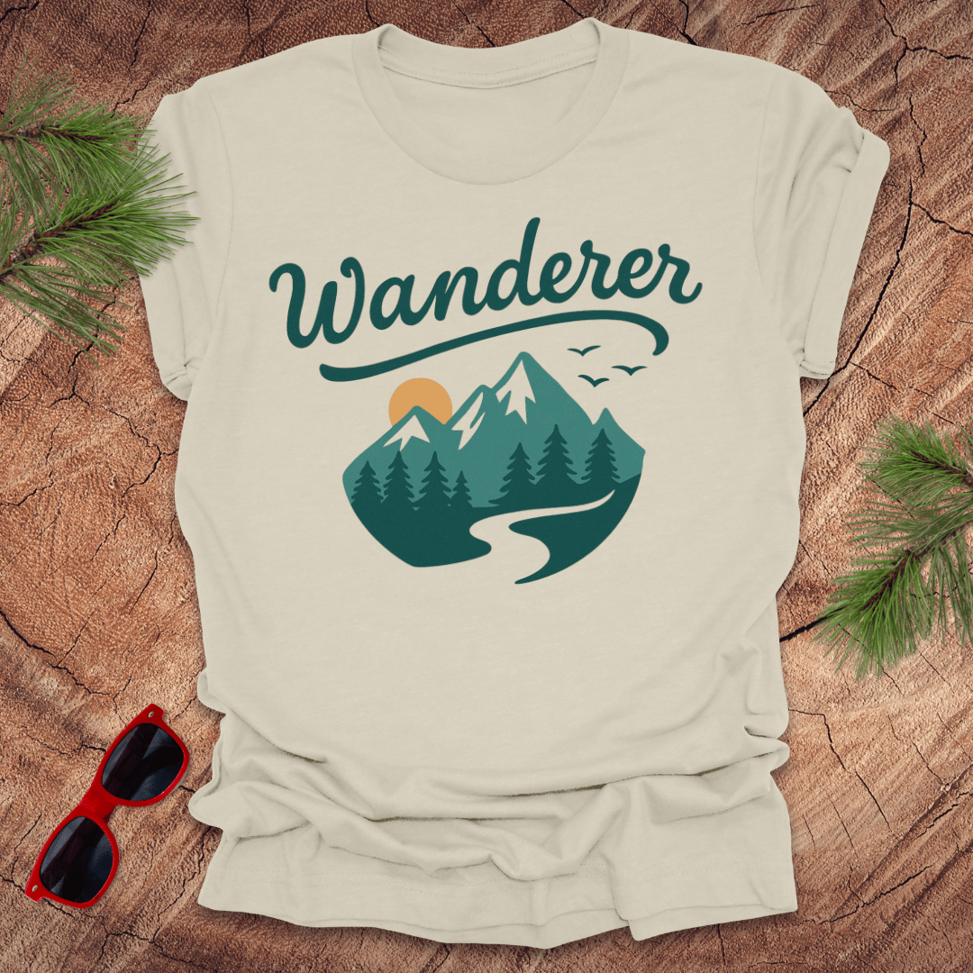 Wanderer Mountains Tee - Wandering Owl Adventure Gear