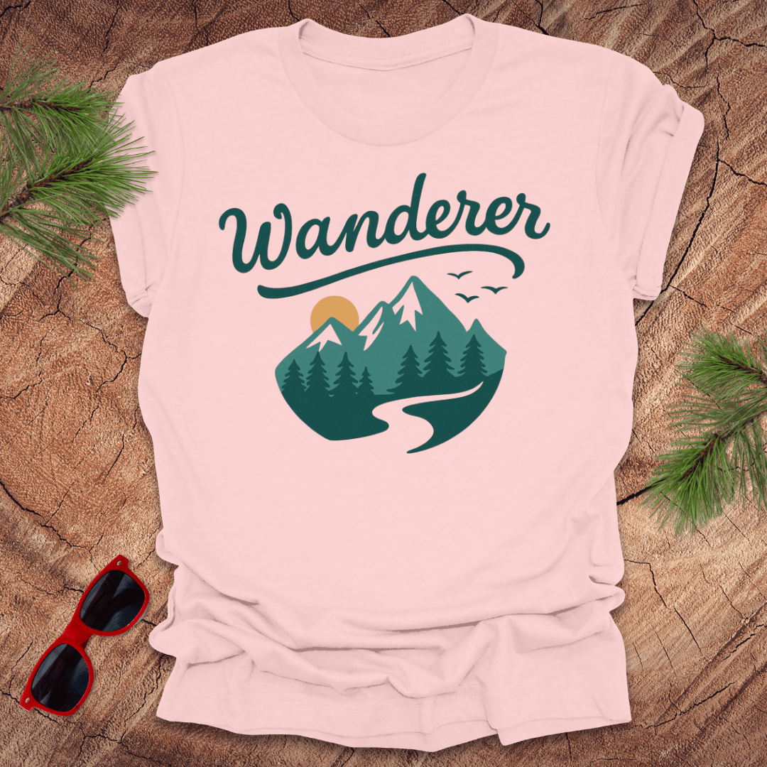 Wanderer Mountains Tee - Wandering Owl Adventure Gear