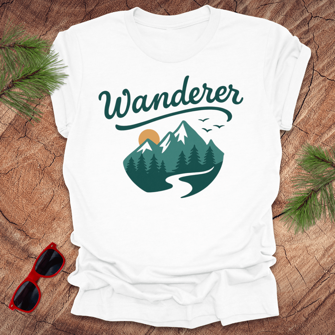 Wanderer Mountains Tee - Wandering Owl Adventure Gear