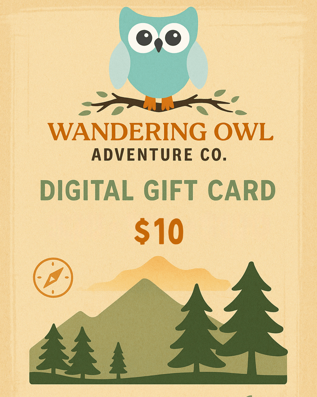 Wandering Owl Adventure Co. Gift Card - Wandering Owl Adventure Gear