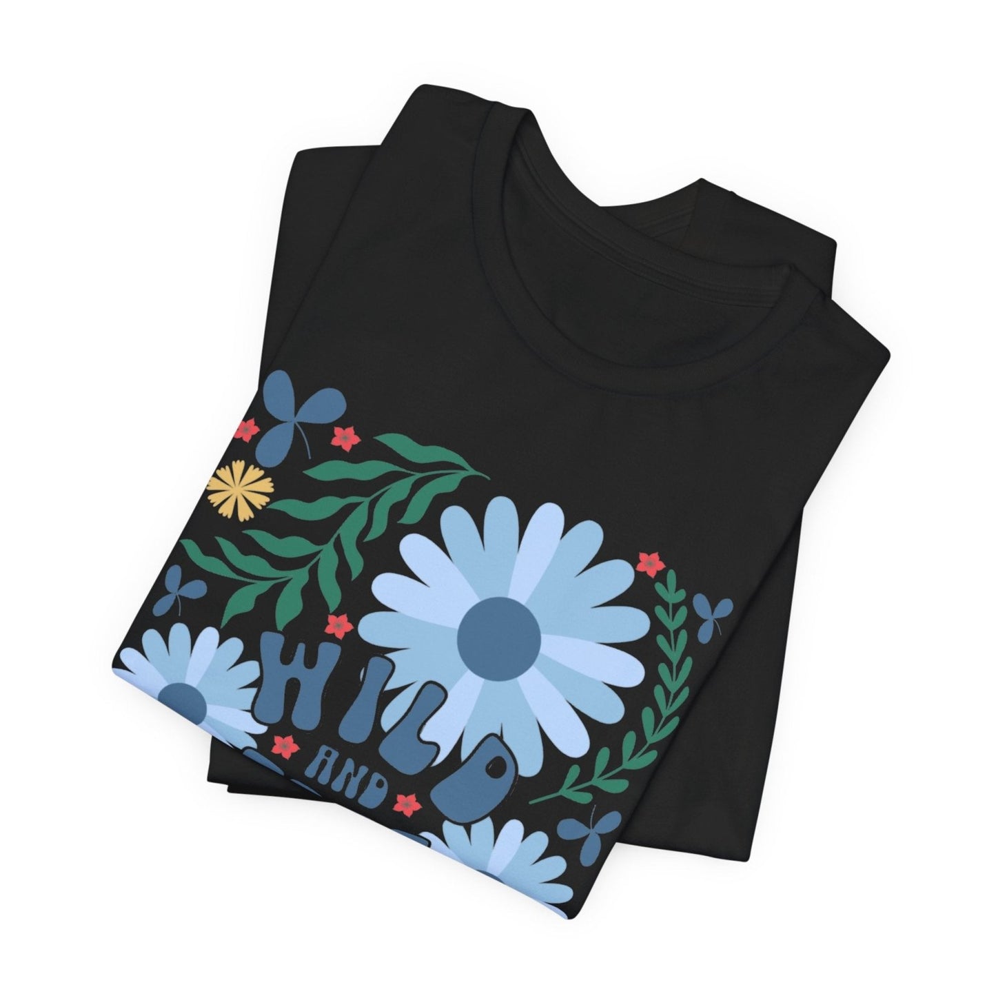 Wild and Free Floral Tee - Wandering Owl Adventure Gear