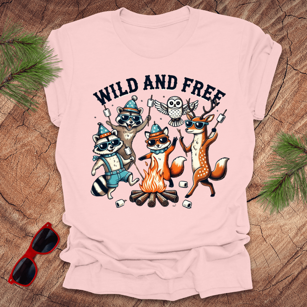 Wild and Free Wildlife Tee - Wandering Owl Adventure Gear