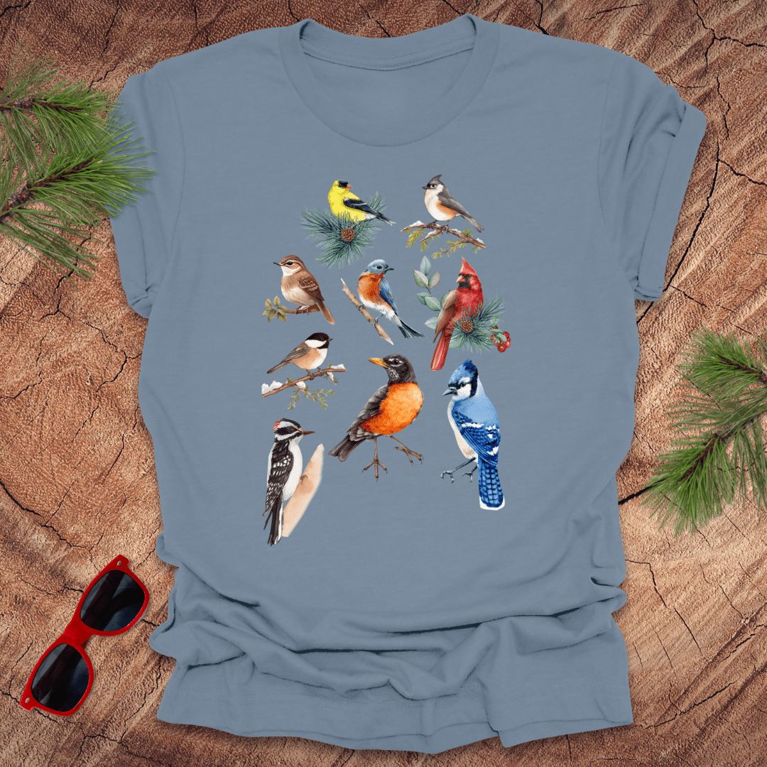 Wild Birds Tee - Wandering Owl Adventure Gear