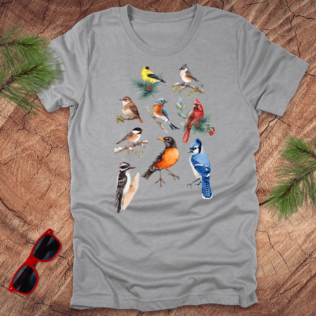 Wild Birds Tee - Wandering Owl Adventure Gear