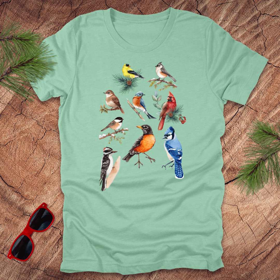 Wild Birds Tee - Wandering Owl Adventure Gear