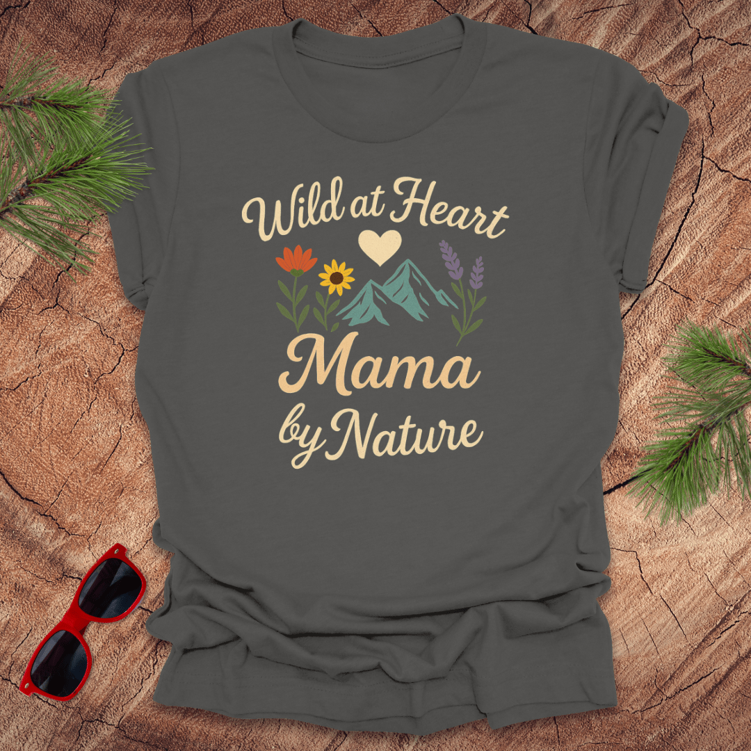 Wild Heart Mama by Nature Tee - Wandering Owl Adventure Gear